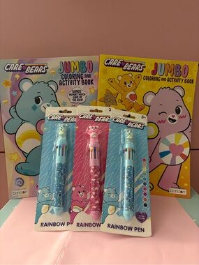 Care Bears Rainbow Multi-Ink Pen and Coloring Book Set